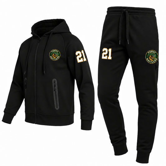 Poway Rattlers black track suit