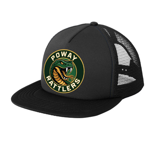 Poway Rattlers trucker hat - Black